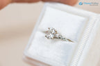 2 caret oval cut lab grown vintage style three stone diamond ring - DisneyValley