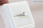 2 caret oval cut lab grown vintage style three stone diamond ring - DisneyValley
