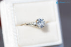 2 caret oval cut lab grown vintage style three stone diamond ring - DisneyValley