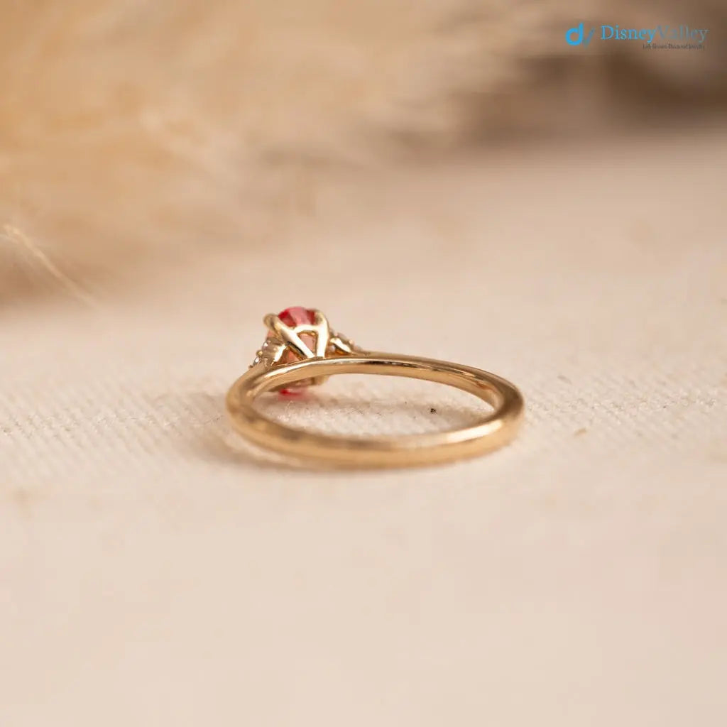2 caret vivid Orange pink color lab grown diamond cluster engagement ring - DisneyValley