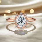 2 ct white colorless IGI certified lab grown diamond engagement rings DisneyValley