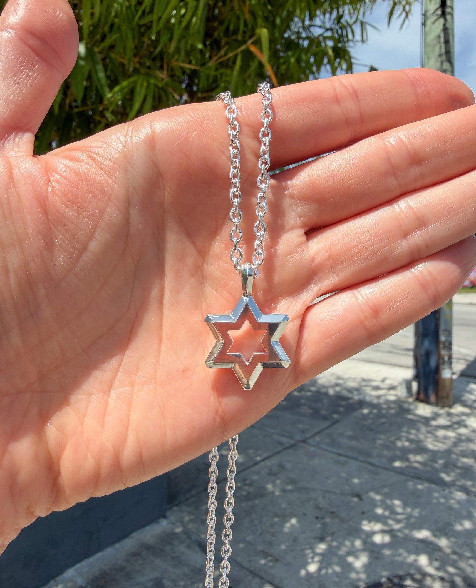 STAR OF DAVID Silver Pendant
