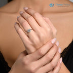 2.00 Carat Certified Round Cut Lab Grown Minimalist Solitaire Diamond Engagement Ring - DisneyValley