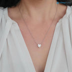 2.00 Ct Heart Cut Diamond Solitaire  Necklace DisneyValley