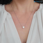 2.00 Ct Heart Cut Diamond Solitaire  Necklace DisneyValley