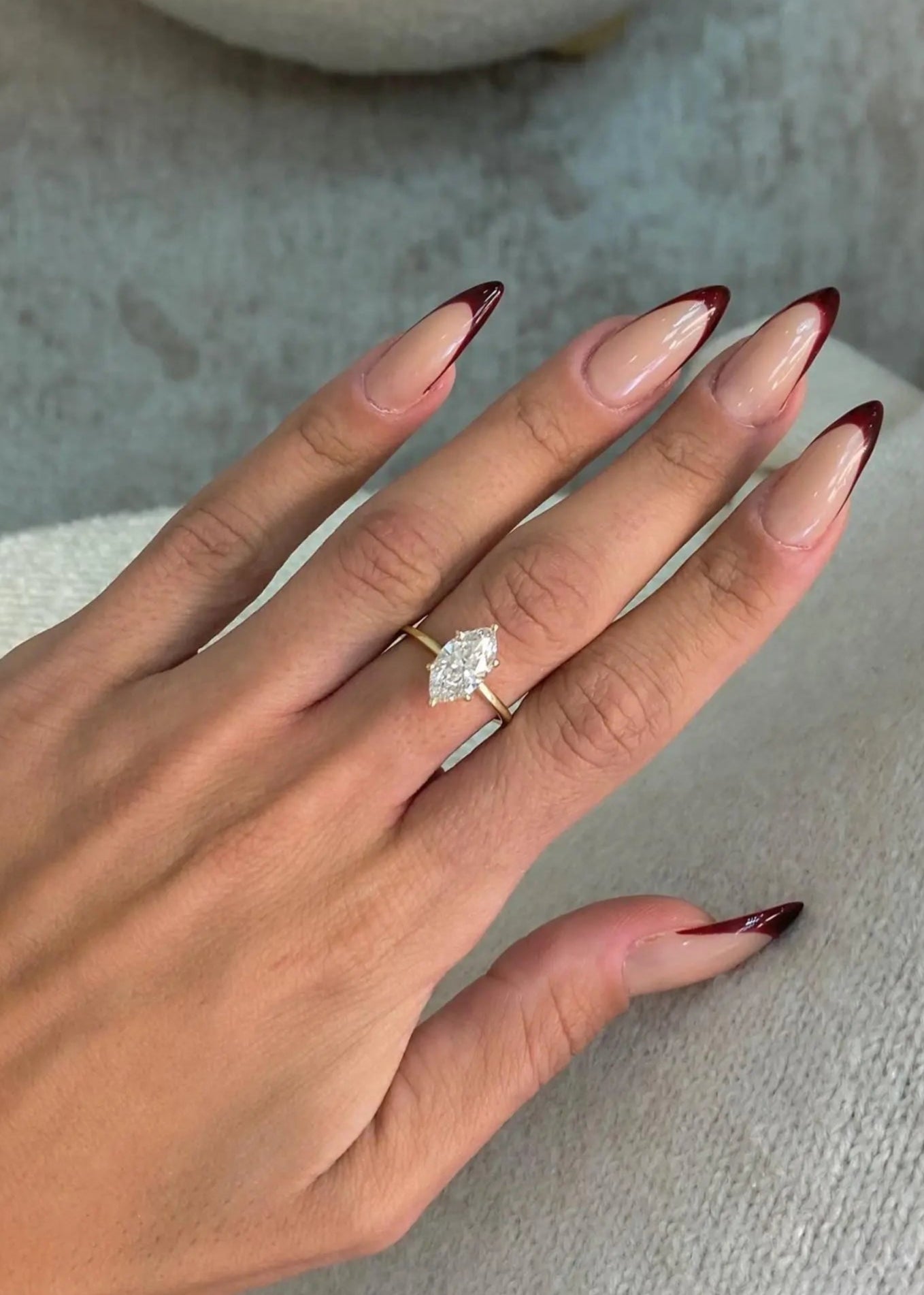 2.10 Carat IGI CERTIFIED Marquise Cut Diamond Solitaire Hidden Halo Engagement Ring - DisneyValley