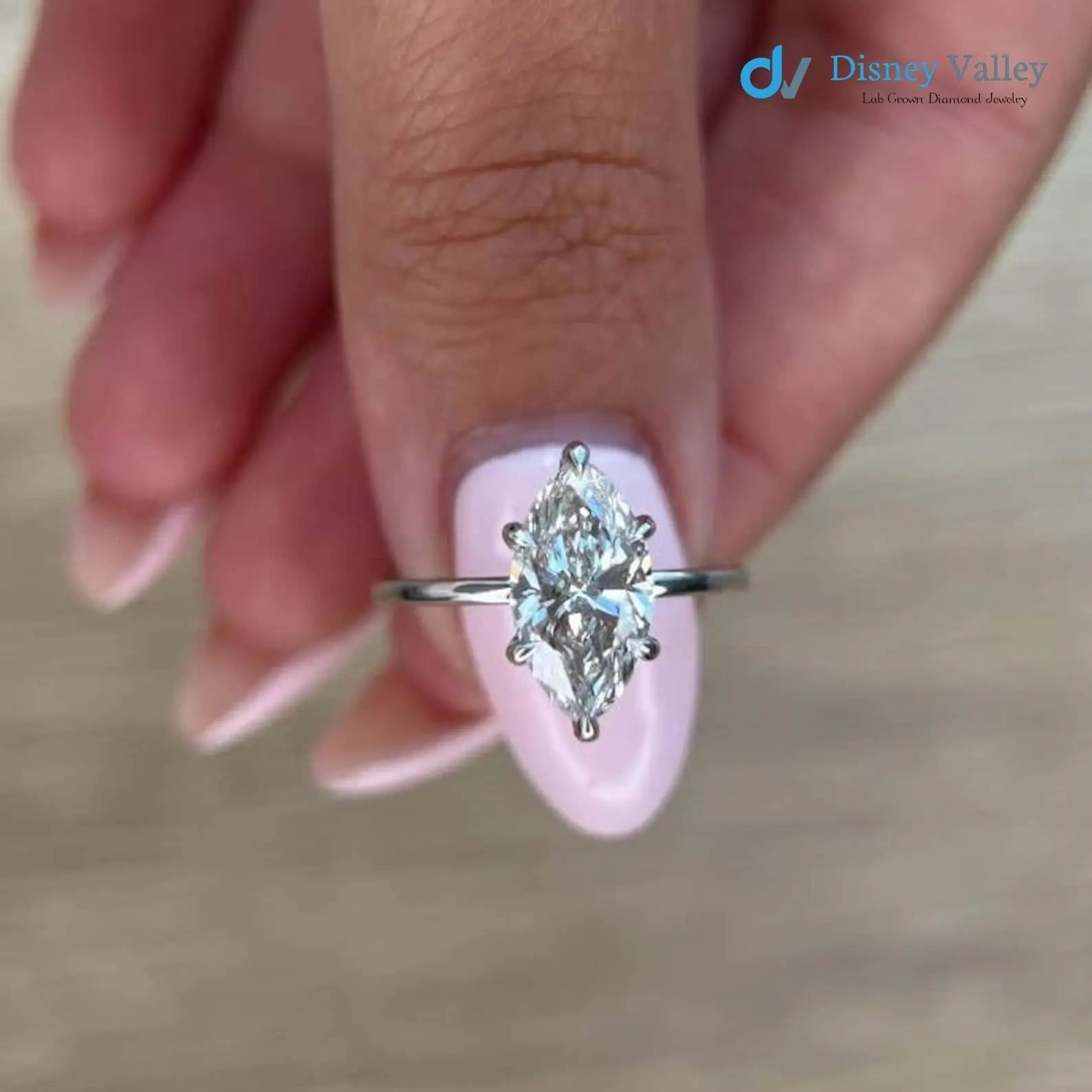 2.10 Carat IGI CERTIFIED Marquise Cut Diamond Solitaire Hidden Halo Engagement Ring - DisneyValley
