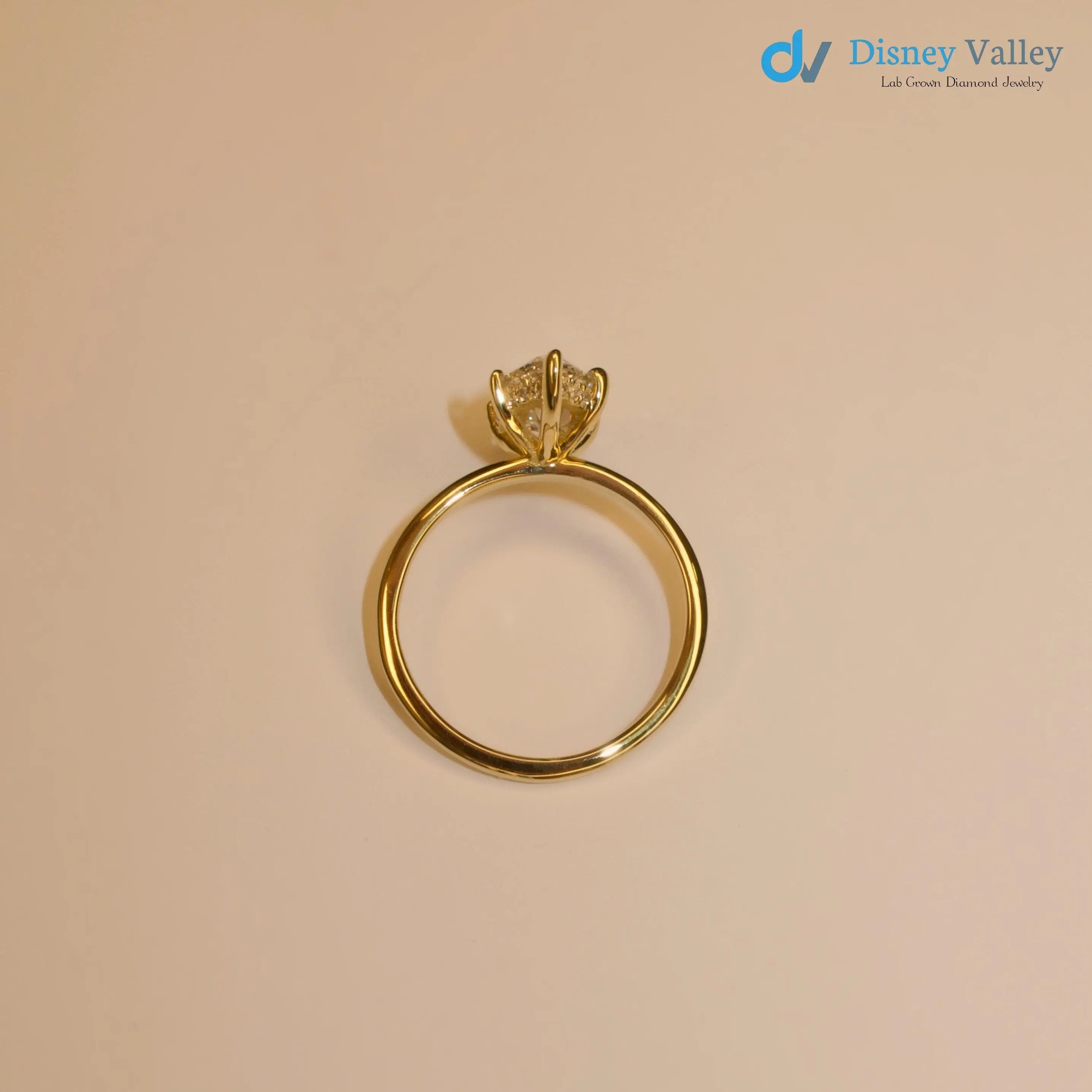 2.10 Carat IGI CERTIFIED Marquise Cut Diamond Solitaire Hidden Halo Engagement Ring - DisneyValley