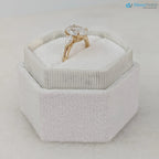 2.20 Carat Oval Diamond with Pear Side Diamonds cluster Engagement Ring - DisneyValley
