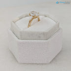 2.20 Carat Oval Diamond with Pear Side Diamonds cluster Engagement Ring - DisneyValley