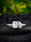 2.5 CT Toi et Moi Solid Gold Emerald and Pear Cut Lab Grown Engagement Ring DisneyValley