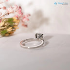 2.5 caret excelent round cut lab grown side stone engagement ring - DisneyValley