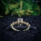 2.6 Ct Oval Cut Lab Grown Diamond Engagement Ring - DisneyValley
