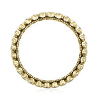 0.38 TCW Round Cut Bezel Style Moissanite Wedding Band