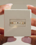0.32 TCW Baguette CVD Diamond Bar Wedding Band