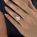 2.0 CT Marquise Cut Moissanite Cluster Style Engagement Ring