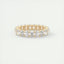 4.0CT Oval Cut Moissanite Full Eternity Prong Unique Wedding Band
