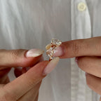 1.50 CT Oval Cut Moissanite Vintage Style Engagement Ring