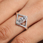 Marquise Diamond Ring in Solitaire Style