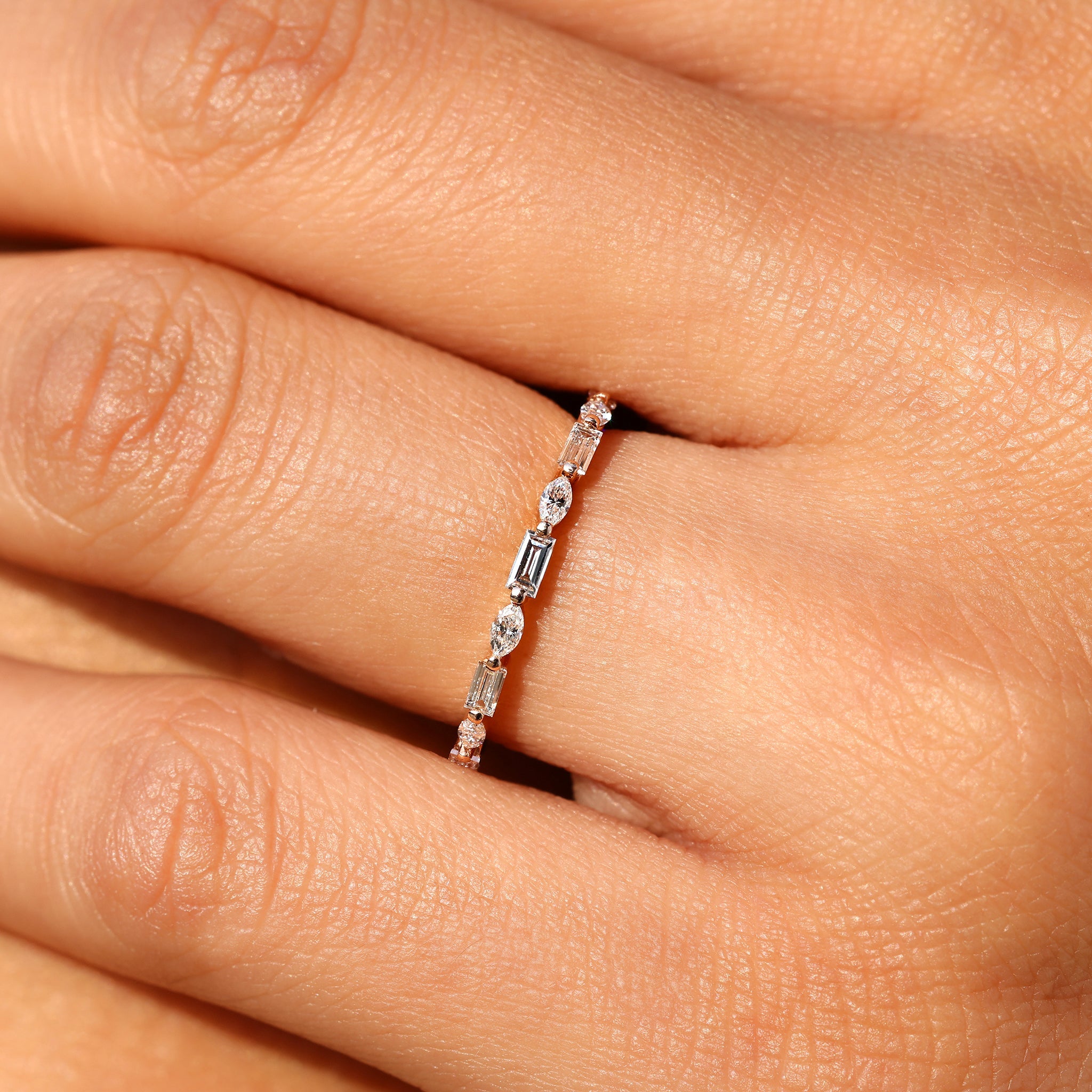 Full Eternity Shared Prong Wedding Band
