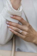 3.0 CT Round Cut Moissanite Solitaire Engagement Ring