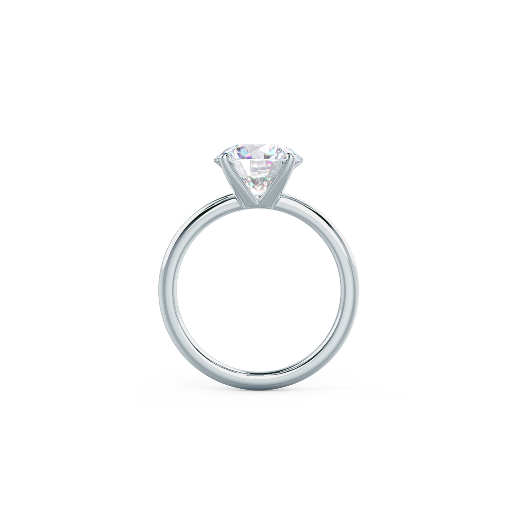 2.25 CT Round Brilliant Cut Moissanite Solitaire Engagement Ring