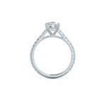 2.50 CT Oval Moissanite Pave Setting Engagement Ring