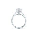 4.0 CT Pear Cut Moissanite Solitaire Engagement Ring