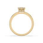 Hidden Halo Marquise Diamond Ring