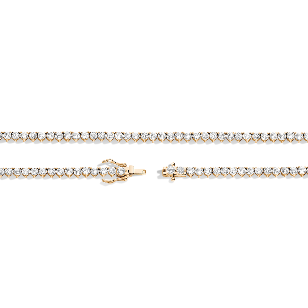 Round Cut Moissanite Diamond Tennis Necklace
