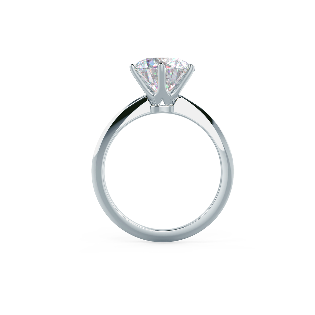 2.50 CT Round Moissanite Solitaire Engagement Ring