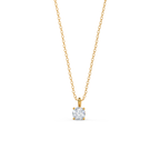 0.50-1.0ct Round Brilliant Cut Moissanite Solitaire Necklace