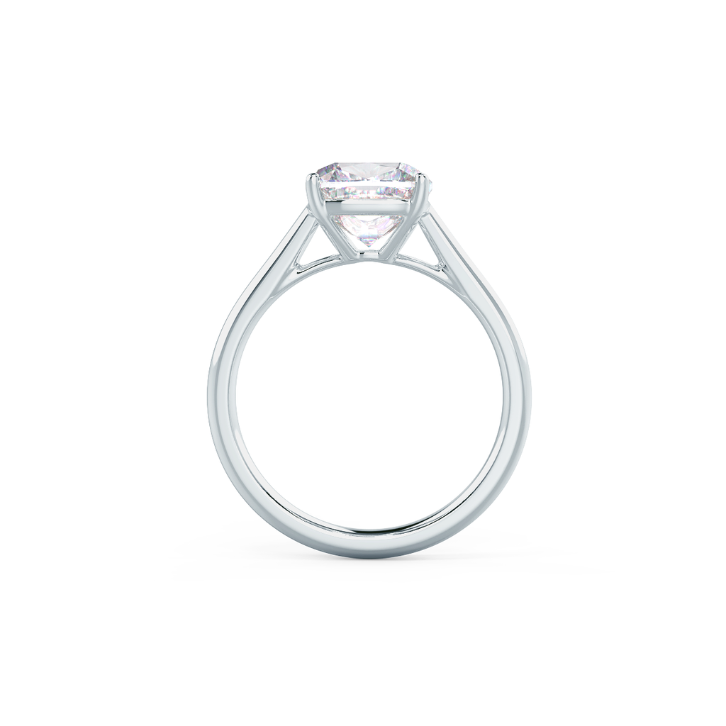2.25 CT Cushion Moissanite Solitaire Engagement Ring