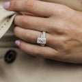3.70 CT Radiant Cut Moissanite Solitaire Engagement Ring