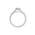 1.5 CT Round Cut Moissanite Bezel Engagement Ring