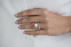 2.50 CT Round Cut Moissanite Hidden Halo Pave Setting Engagement Ring