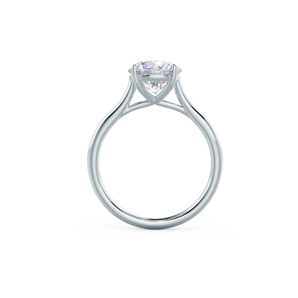 2.75 CT Round Brilliant Cut Moissanite Solitaire Engagement Ring