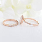 1.50CT Pear Cut Moissanite Halo Bridal Ring Set