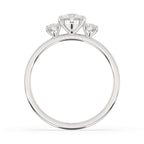 Round Cut 3 Stone Diamond Engagement Ring