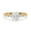 Oval Cut Diamond Ring - 2 Side Stone Tapered Baguette