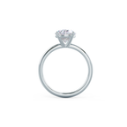 2.0 CT Oval Cut Moissanite Solitaire Setting Engagement Ring
