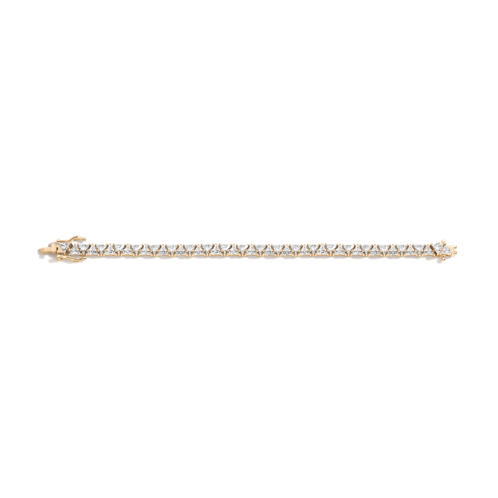 Trillion Cut Moissanite Diamond Tennis bracelets
