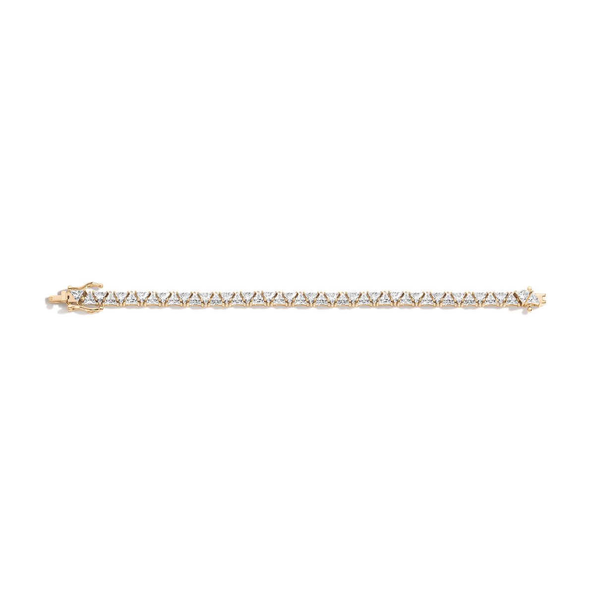 Trillion Cut Moissanite Diamond Tennis bracelets