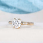 1.50CT Round Cut Moissanit Engagement Ring