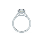 2.50 CT Asscher Cut Moissanite Solitaire Engagement Ring