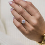 3.0 CT Round Cut Moissanite Solitaire Engagement Ring