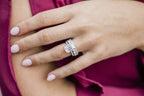 1.30 - 4.30 CT Emerald Moissanite Hidden Halo & Pave Setting Engagement Ring