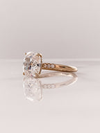 1.50 CT Cushion Cut Solitaire Style Moissanite Engagement Ring