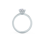 1.50 CT Oval Cut Solitaire Style Moissanite Engagement Ring