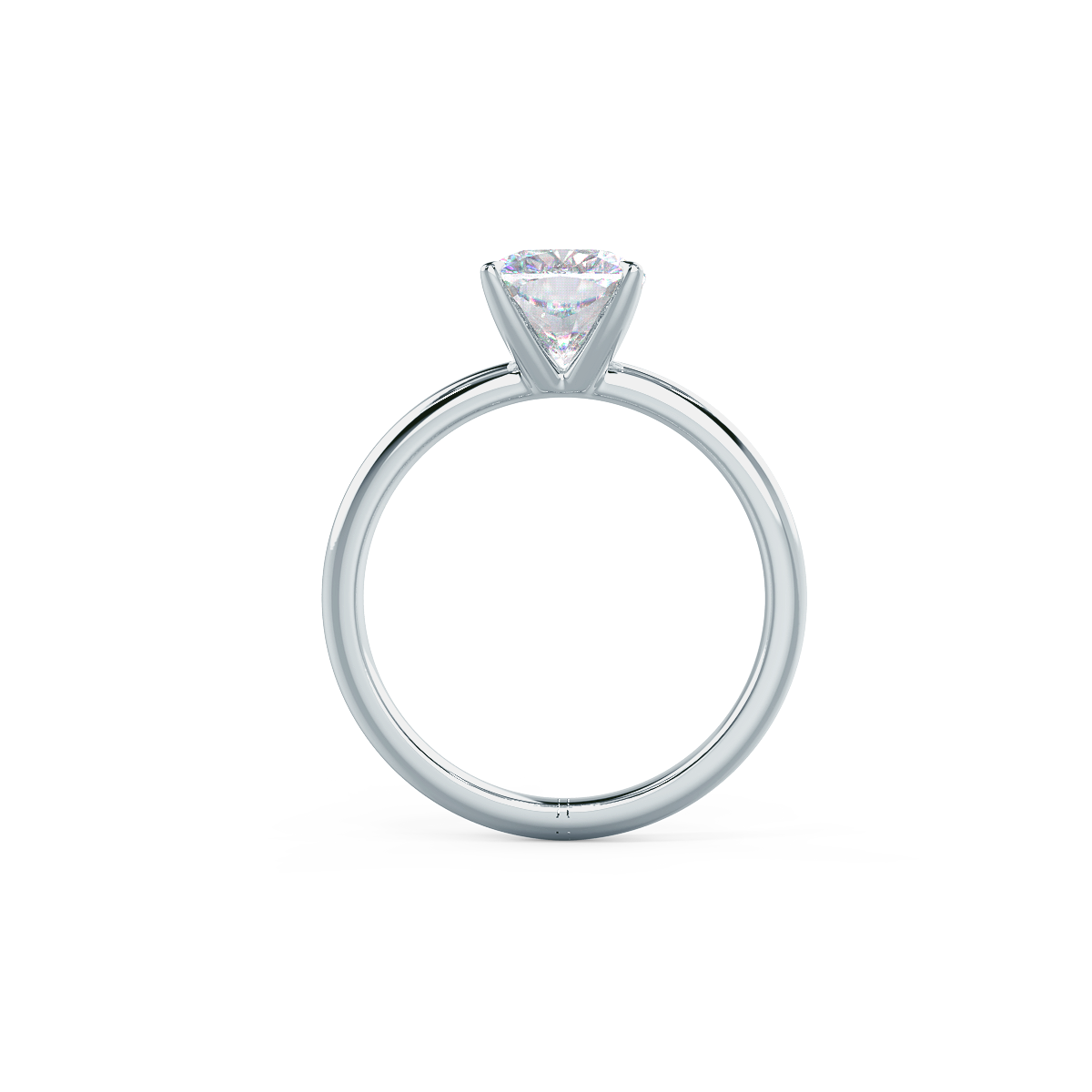 2.75 CT Cushion Cut Moissanite Solitaire Engagement Ring